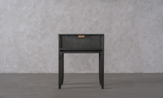 City Tall Bedside table Grey Oak color