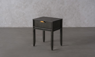 City Tall Bedside table Grey Oak color