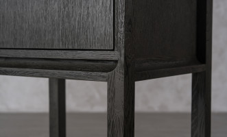 City Tall Bedside table Grey Oak color