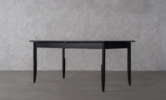 City Folding dining table Black Oak color