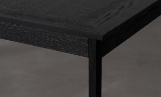 City Folding dining table Black Oak color