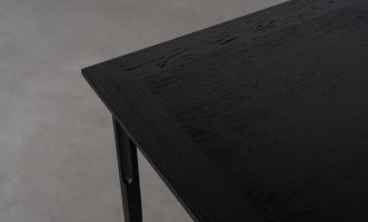 City Folding dining table Black Oak color