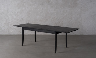 City Folding dining table Black Oak color