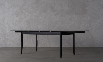 City Folding dining table Black Oak color