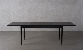 City Folding dining table Black Oak color