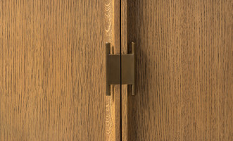 City Media console Honey Oak color