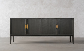City Media Console Grey Oak color  