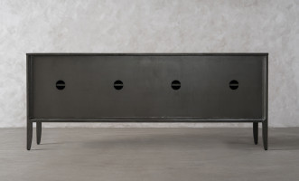 City Media Console Grey Oak color  