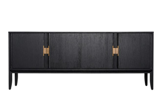 City Media Console Black Oak color  