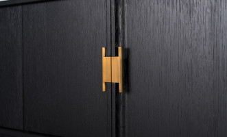 City Media Console Black Oak color  