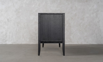 City Media Console Black Oak color  