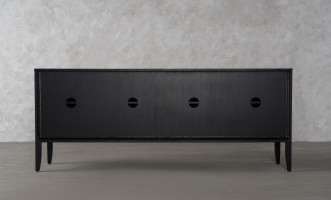 City Media Console Black Oak color  