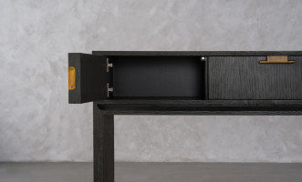 City Console Table Grey Oak color  