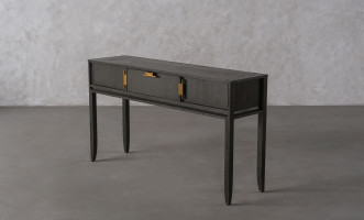 City Console Table Grey Oak color  
