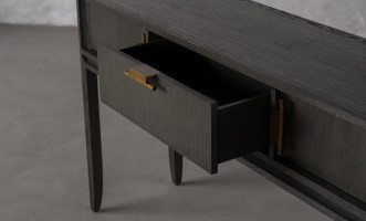 City Console Table Grey Oak color  