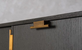 City Console Table Grey Oak color  