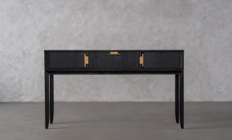 City Console table Black Oak color
