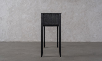 City Console table Black Oak color