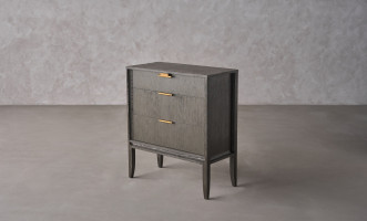 City Small Chest of Drawer Grey Oak color