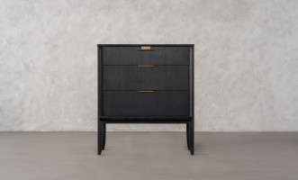City Small Chest of Drawer Black Oak color