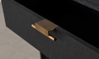 City Small Chest of Drawer Black Oak color