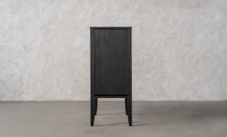 City Small Chest of Drawer Black Oak color