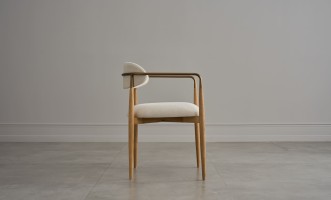 Bradley Dining Chair Light with Armrests (Cushing Snow)