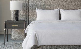 City Duvet Cover White/Plaza Taupe 200x220 cm