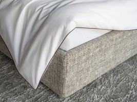 City Duvet Cover White/Plum Kitten 260x220 cm