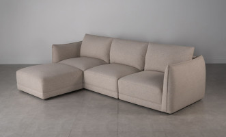 Monterey Sofa with Ottoman (Fabric W1501-22)