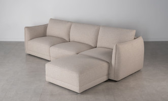 Monterey Sofa with Ottoman (Fabric W1501-22)