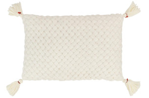 Cushion Knitted With Tassel 