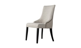 Preston Chair Plain (Fabric: Chevron col.Chinchilla (Cat. 3))