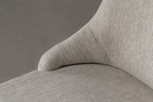 Preston Chair Plain (Fabric: Chevron col.Chinchilla (Cat. 3))