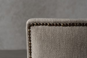 Preston Chair Plain (Fabric: Chevron col.Chinchilla (Cat. 3))
