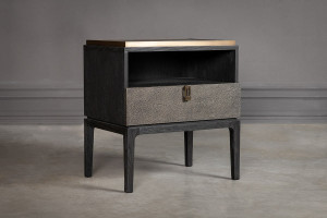 Glamour Bedside Table with shelf and drawer