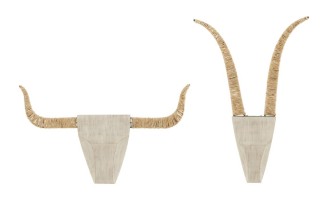 Wall Decoration Bull Set of 2