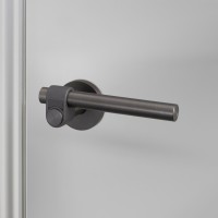 Door Handle set Cast Smoked Bronze Sprung
