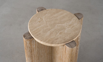 Pebble Side Table (Stone top)