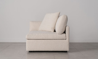 Flow Corner Sofa Section with Pillow (LOT2 fabric)