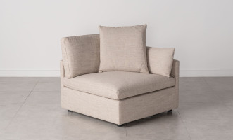Flow Corner Sofa  Section with Pillow (A2766 fabric)
