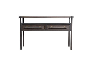Contempo Console Table with 2 Drawers (Color: Oak graphite (GIRELLI))