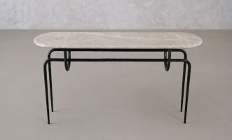 Azrou Console Table (Modern Grey)