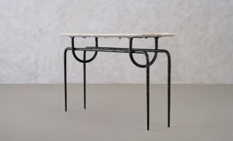 Azrou Console Table (Modern Grey)
