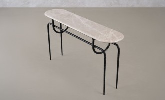 Azrou Console Table (Modern Grey)