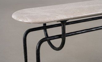 Azrou Console Table (Modern Grey)