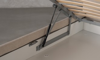 Lagom Wood Bed 160x200 cm with Storage (Fabric: Corso col.04)