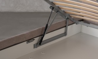 Lagom Wood Bed 180x200 cm (Fabric: VELVET LUX 46)