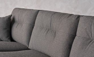 Como 3-Seater Sofa (Fabric: OSCAR PLAIN col.10 Dk.Grey)