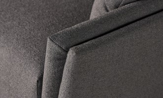 Como 3-Seater Sofa (Fabric: OSCAR PLAIN col.10 Dk.Grey)